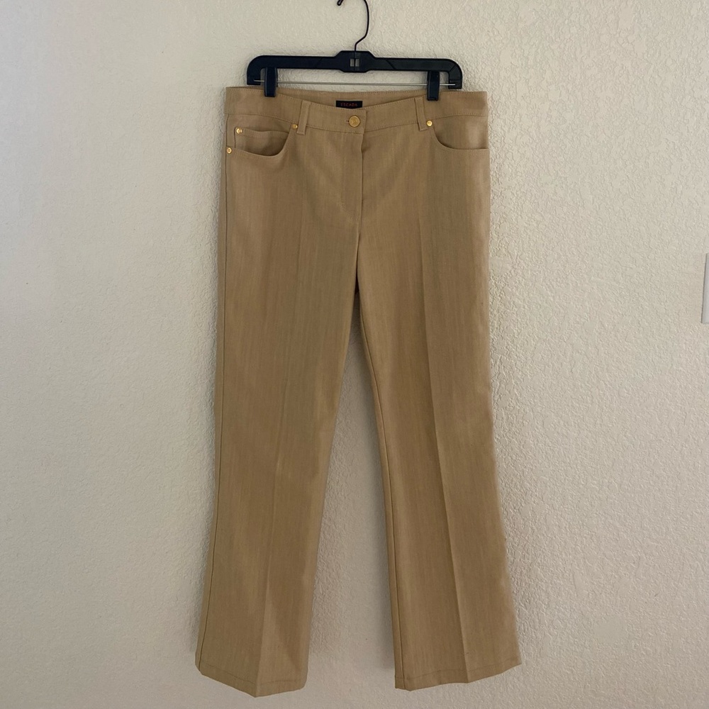 Vintage Escada Beige Tan Pants Slacks